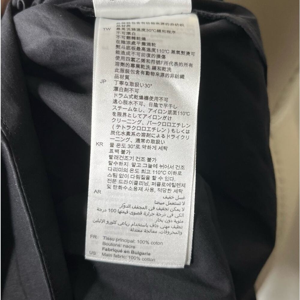 Sandro Paris Black Single Button Collared Blouse … - image 7